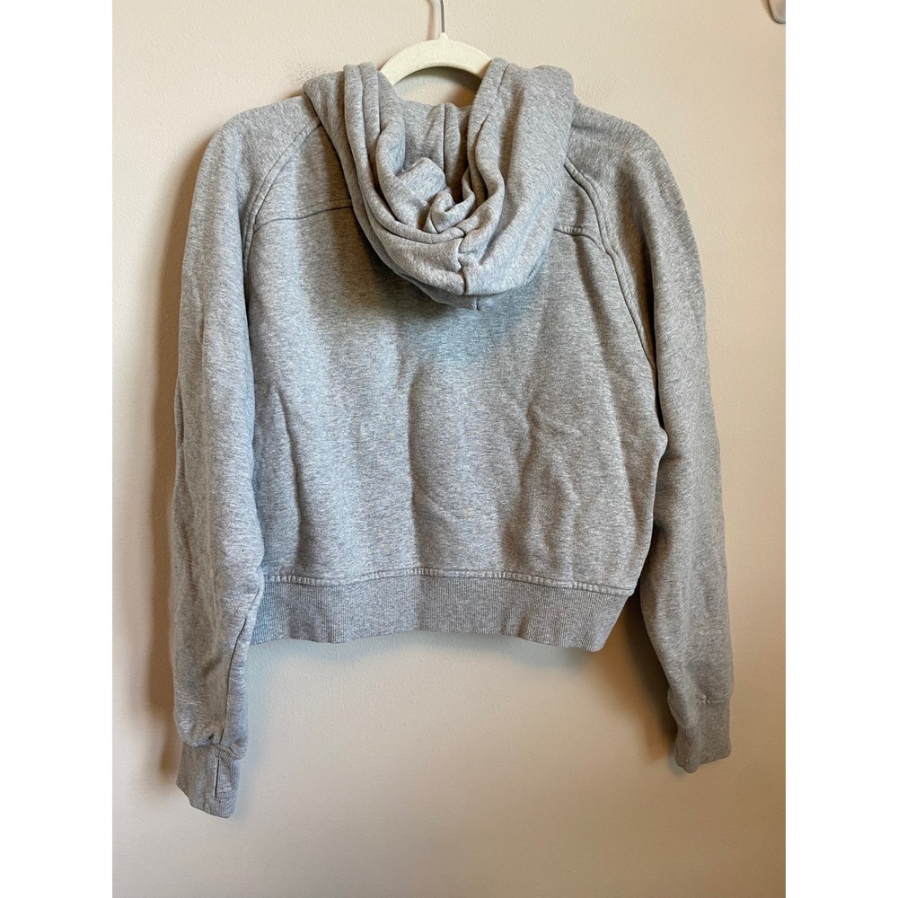 Quince Womens Organic Heavyweight Fleece Oversized Half Zip Hoodie Grey M - Picture 8 of 8